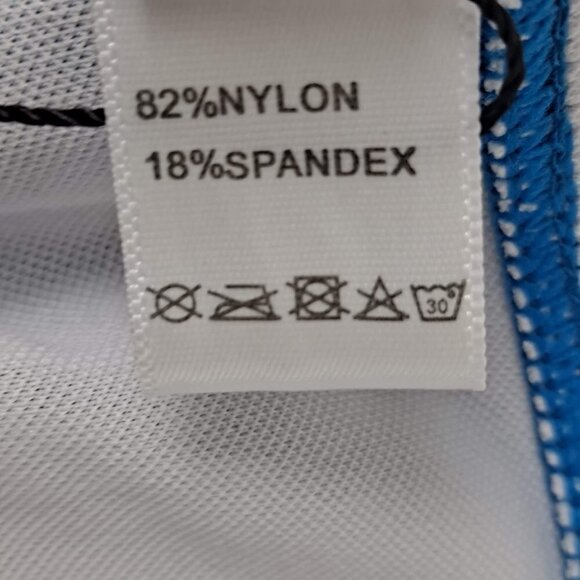 Tempt Me Size Med Turquoise Blue Tankini Swim One Shoulder Ruching NWT - Picture 14 of 15